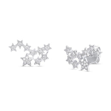 14K Diamond Star Constellation Earrings-S24