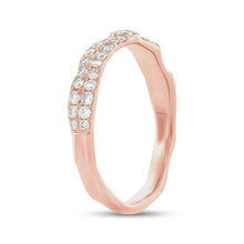 14K Diamond Wave Band-S24