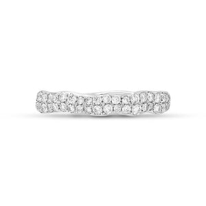 14K Diamond Wave Band-S24