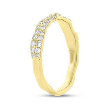 14K Diamond Wave Band-S24