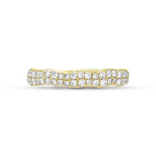 14K Diamond Wave Band-S24