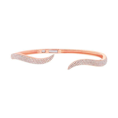 14K Diamond Wave Bracelet-S24