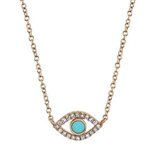 14K Evil Eye Necklace-S24