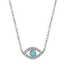 14K Evil Eye Necklace-S24