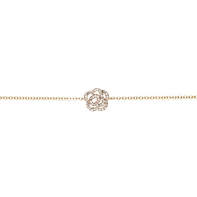 14K Gold Rose Chain Bracelet-S24