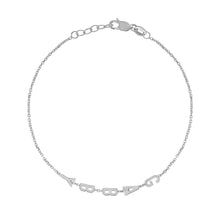 14K Mini Mini Attached Letter Bracelet (Custom)-S24