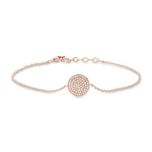 14K Pave Diamond Circle Bracelet-S24