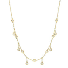 14K Shaker Diamond Drop Necklace-S24