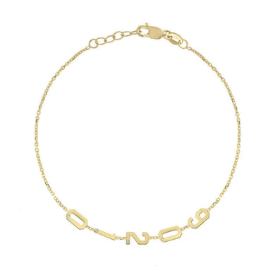 14K Zip Code Bracelet-S24