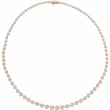 4 Prong Lab Tennis Necklace-S24