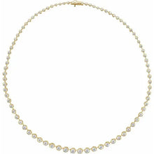4 Prong Lab Tennis Necklace-S24