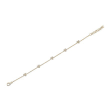 5 Mini Diamond Heart Chain Bracelet-S24