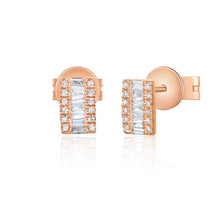 Baguette Bar Stud Earrings-S24