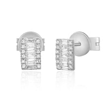 Baguette Bar Stud Earrings-S24