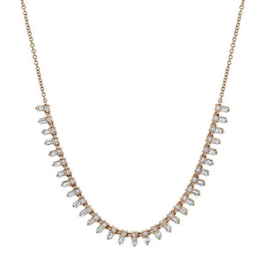 Baguette Drop Necklace-S24