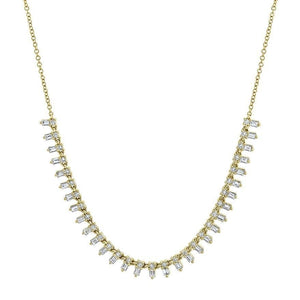 Baguette Drop Necklace-S24