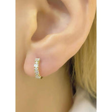 Baguette Huggie Hoop Earrings-S24