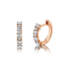 Baguette Huggie Hoop Earrings-S24