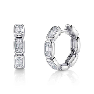 Baguette Octagon Hoops-S24