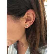 Bar Diamond Stud Earrings-S24