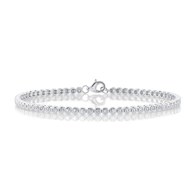 Bezel Diamond Lobster Bracelet-S24
