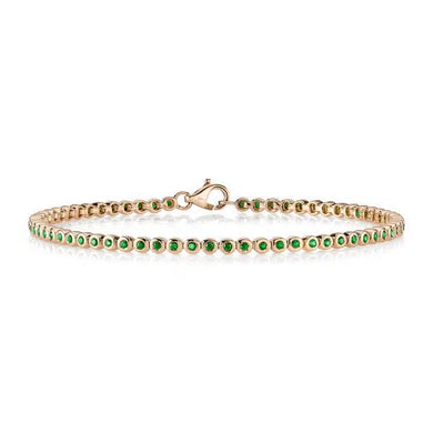 Bezel Emerald Bracelet-S24