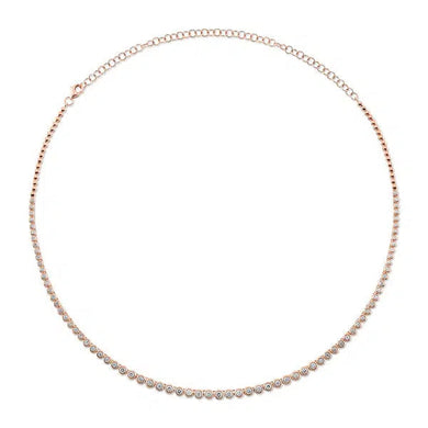 Bezel Tennis Necklace-S24