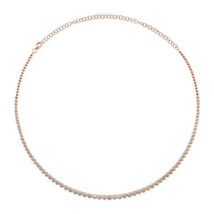 Bezel Tennis Necklace-S24