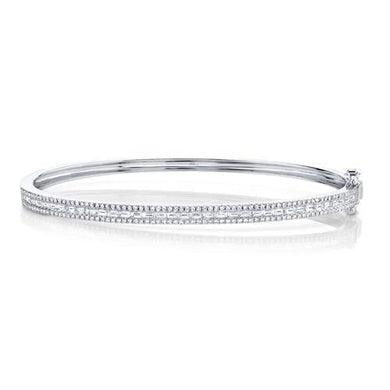 Channel Baguette Bangle Bracelet-S24