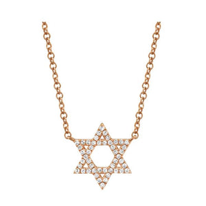 Classic Jewish Star Necklace-S24