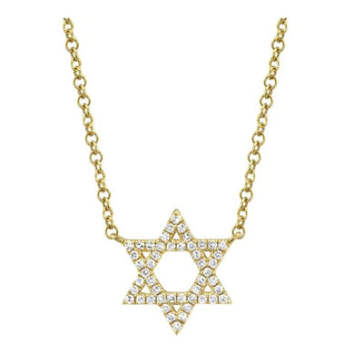 Classic Jewish Star Necklace-S24