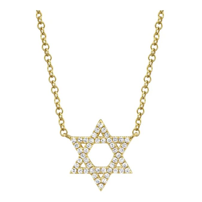 Classic Jewish Star Necklace-S24