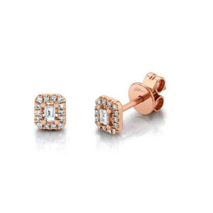 Diamond Baguette Perfect Mini Stud-S24