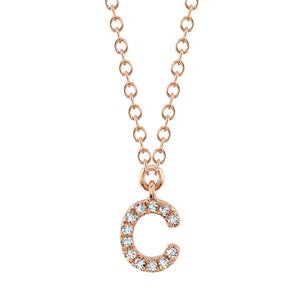 Diamond Initial Necklace-S24