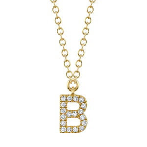 Diamond Initial Necklace-S24