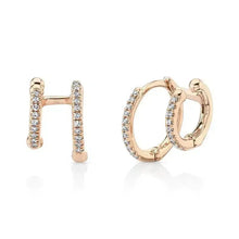 Double Huggie Earrings-S24
