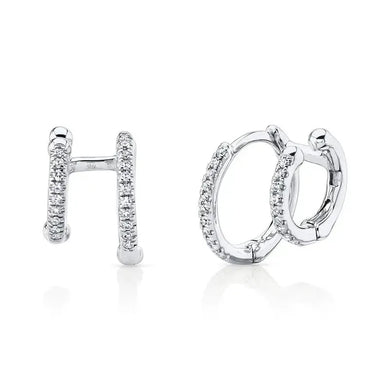 Double Huggie Earrings-S24