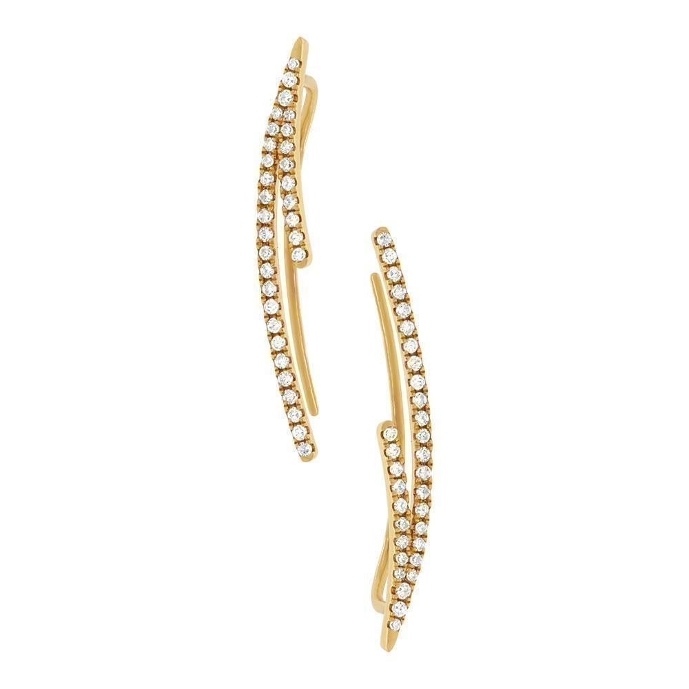 Double Line Ear Crawler Earrings-S24
