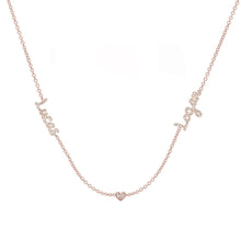 Double Name Heart Necklace-S24