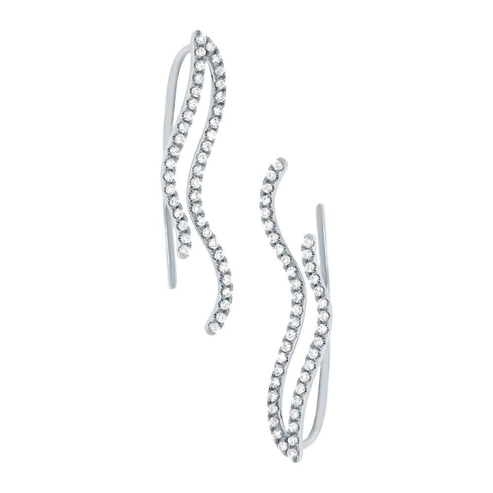 Double Squiggle Ear Crawler Earrings-S24