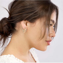 Double Tube & Twisted Hoop Earrings-S24