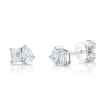 Duo Emerald Pear Studs-S24