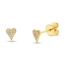 Extra Small Heart Stud Earrings-S24