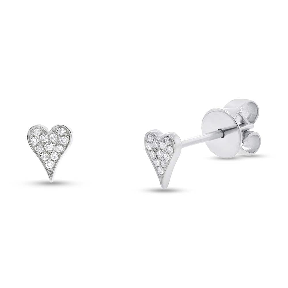 Extra Small Heart Stud Earrings-S24