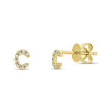 Extra Small Initial Earrings-S24