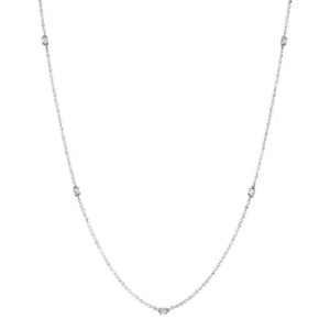 Faceted Ball Diamond Yard Necklace-S24