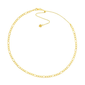 Figaro Chain Choker Necklace-S24