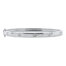 Five Diamond Bangle Bracelet-S24