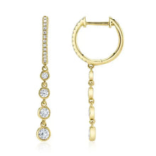 Four Drop Diamond Hoops-S24