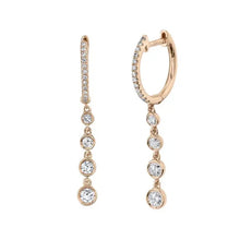 Four Drop Diamond Hoops-S24